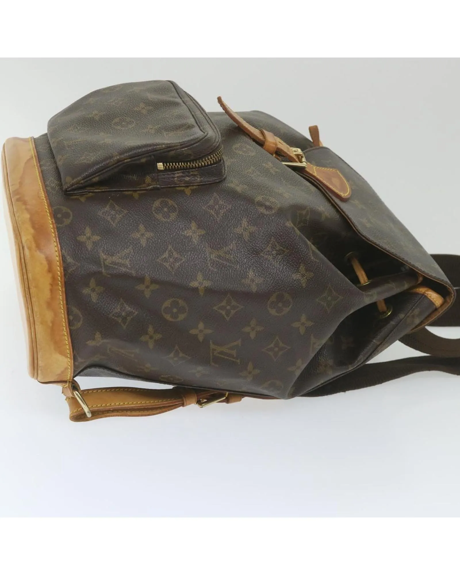 Monogram Canvas Backpack with Shoulder Straps