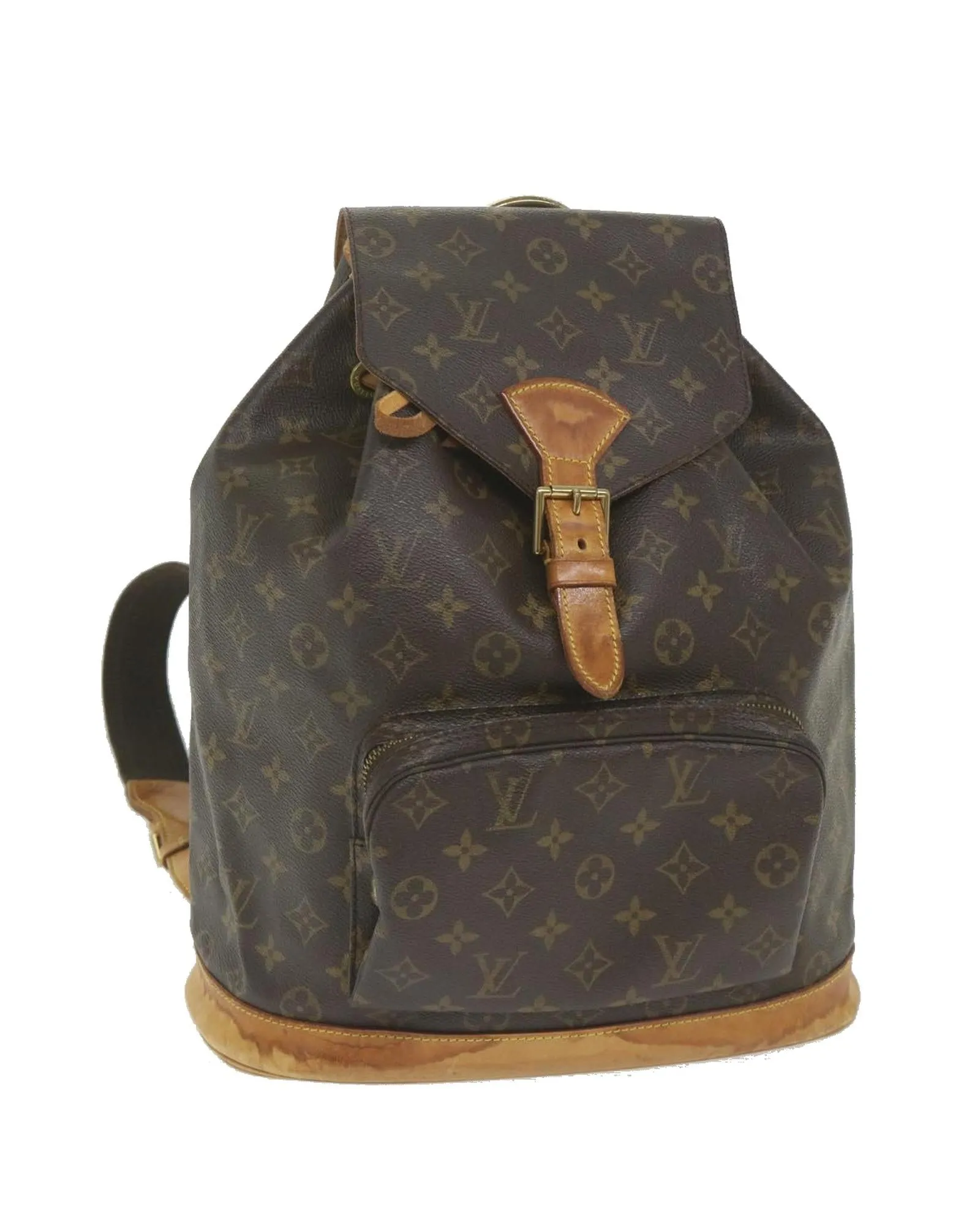 Monogram Canvas Backpack with Shoulder Straps