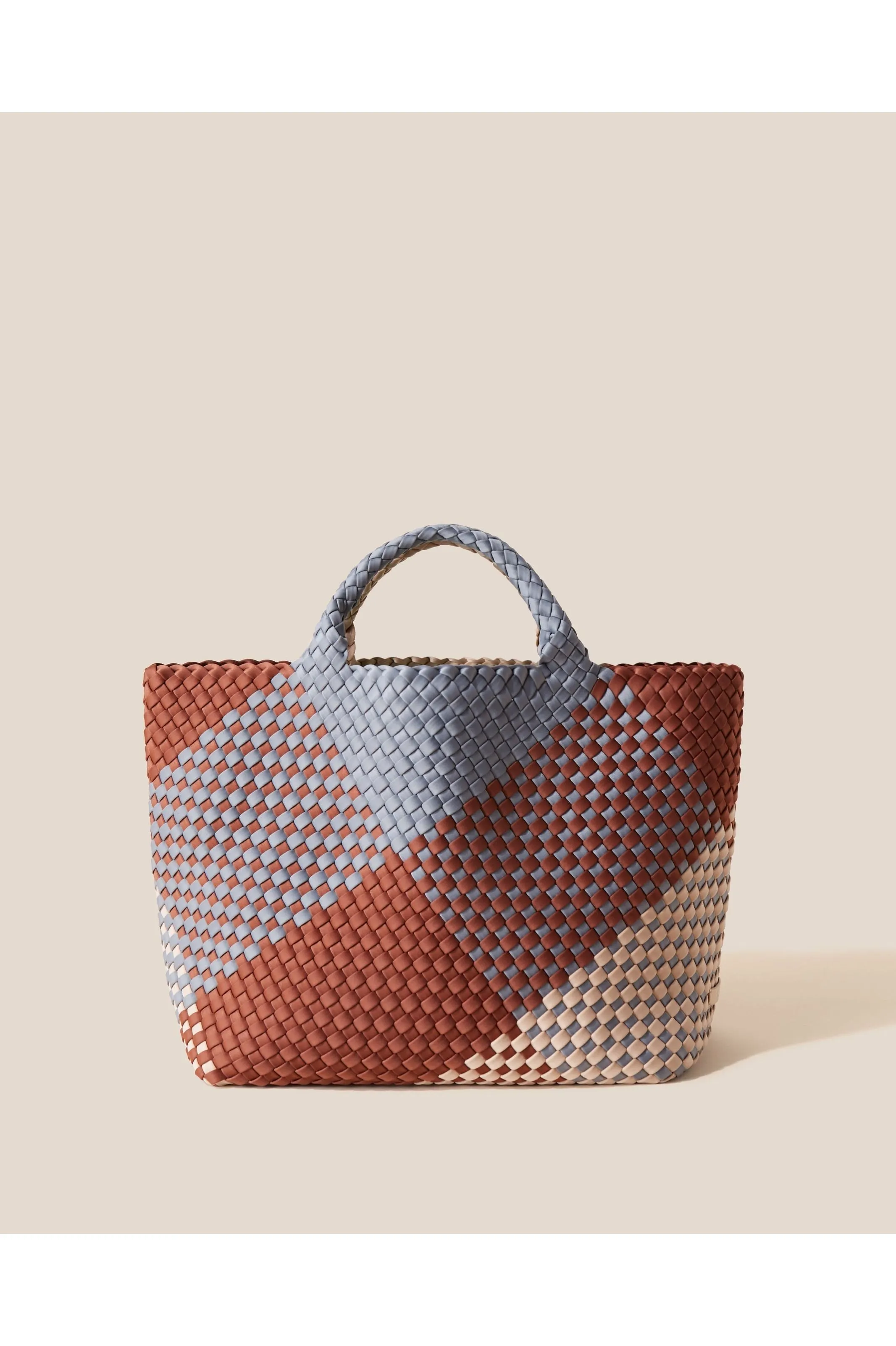 NAGHEDI St. Barth's Medium Graphic Geo Woven Tote Bag SN0107G | Taos