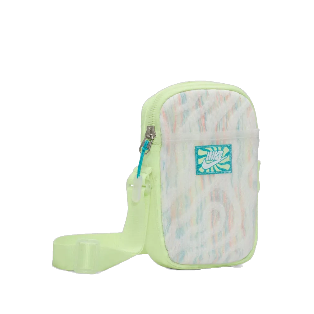 Nike Unisex's Heritage Crossbody Bag Backpack - Barely Volt / White / Dusty Cactus