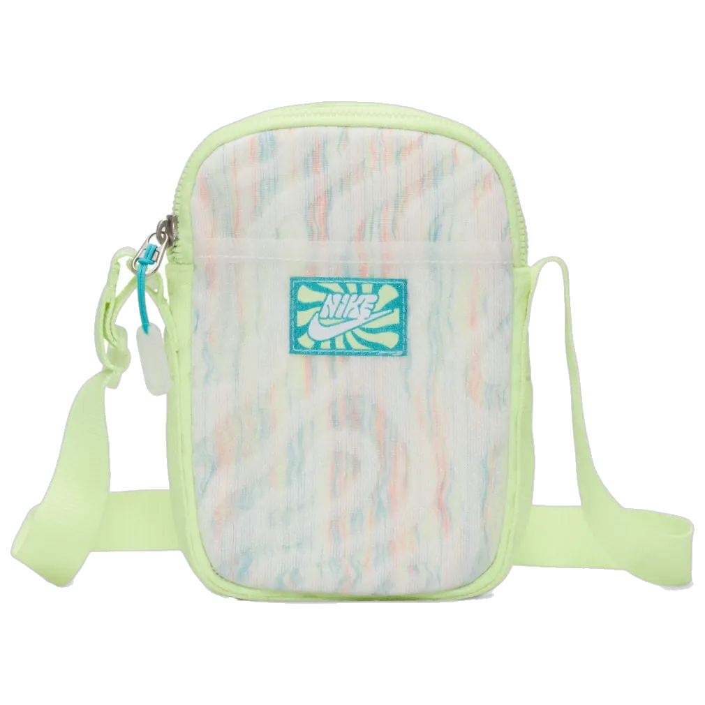 Nike Unisex's Heritage Crossbody Bag Backpack - Barely Volt / White / Dusty Cactus