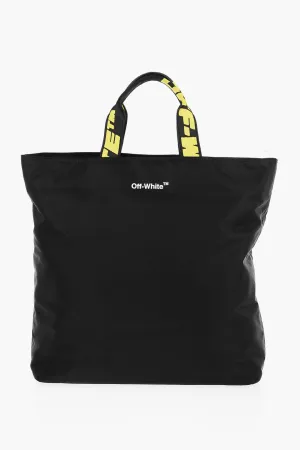 Off-White Nylon HARDCORE Tote Bag with Logoed Handles