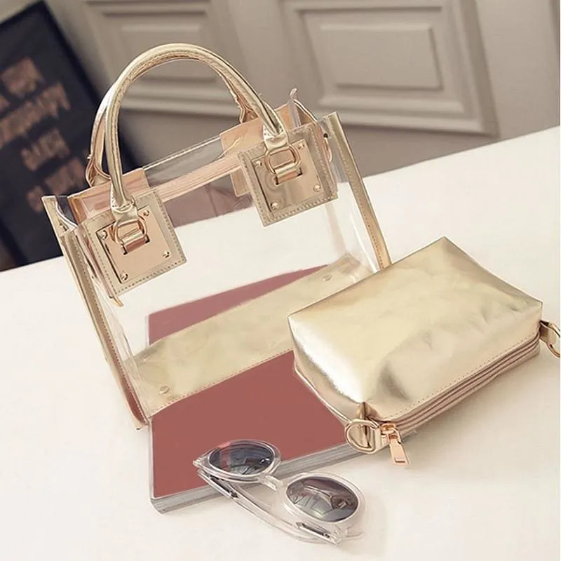 PVC Jelly Small Shoulder Transparent Handbags