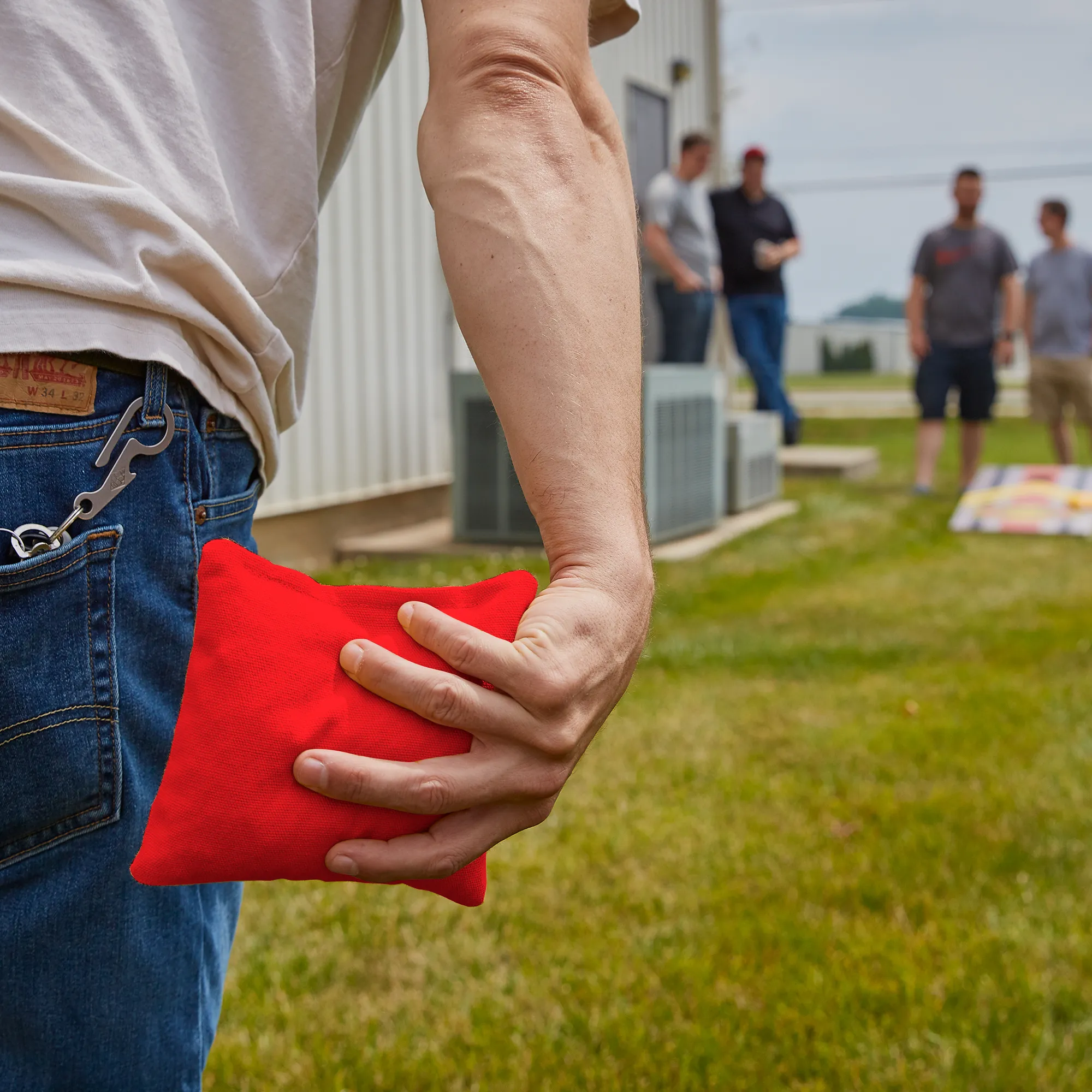 Red Daily 66 Cornhole Bags