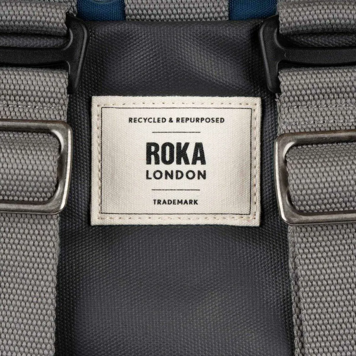 Roka Heathrow Large Recycled Canvas Duffle Bag - Deep Blue