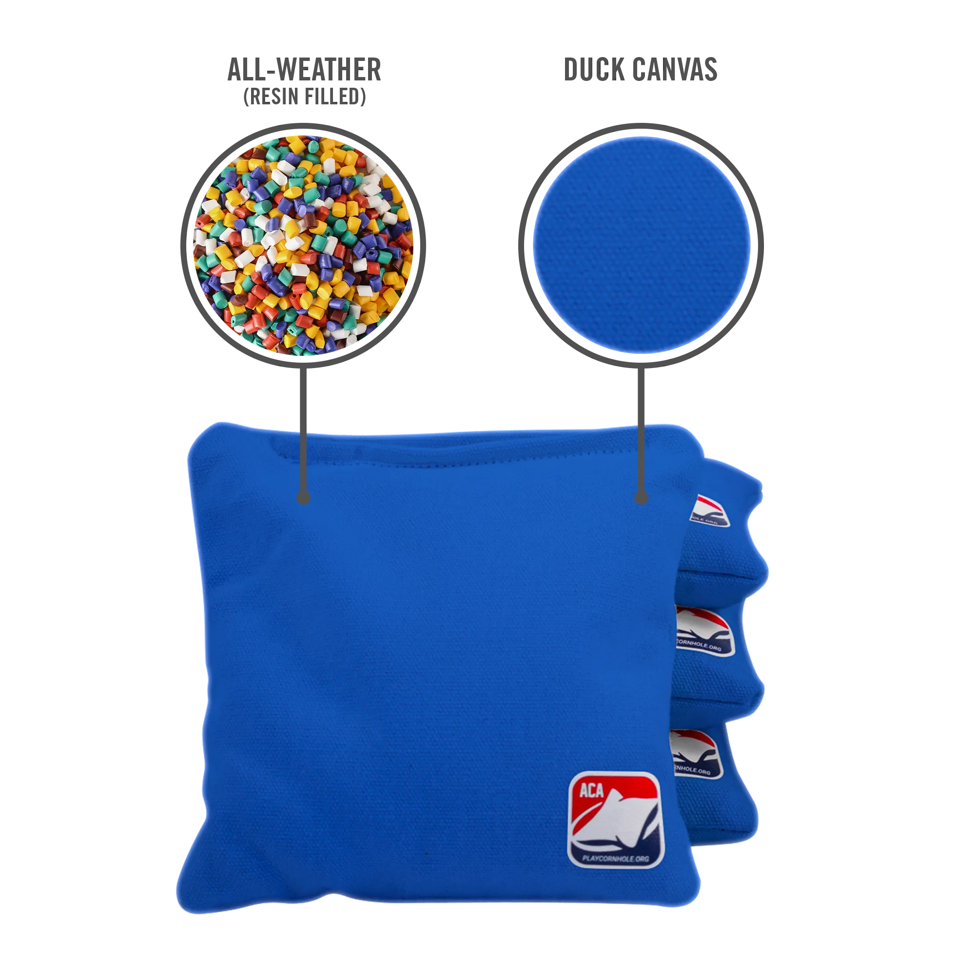 Royal Blue Daily 66x Cornhole Bags