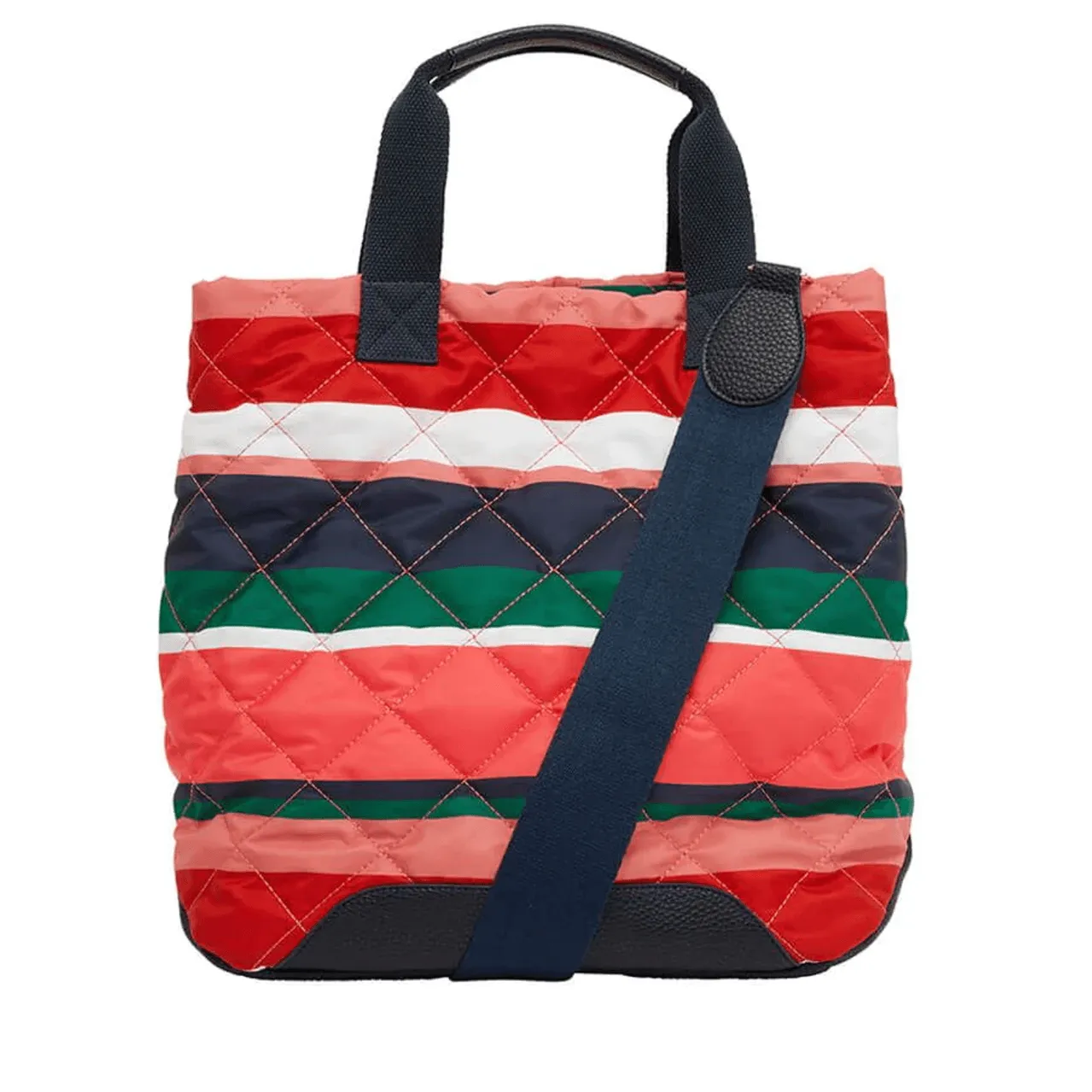 Santa Monica Tote | Navy Multi Stripe