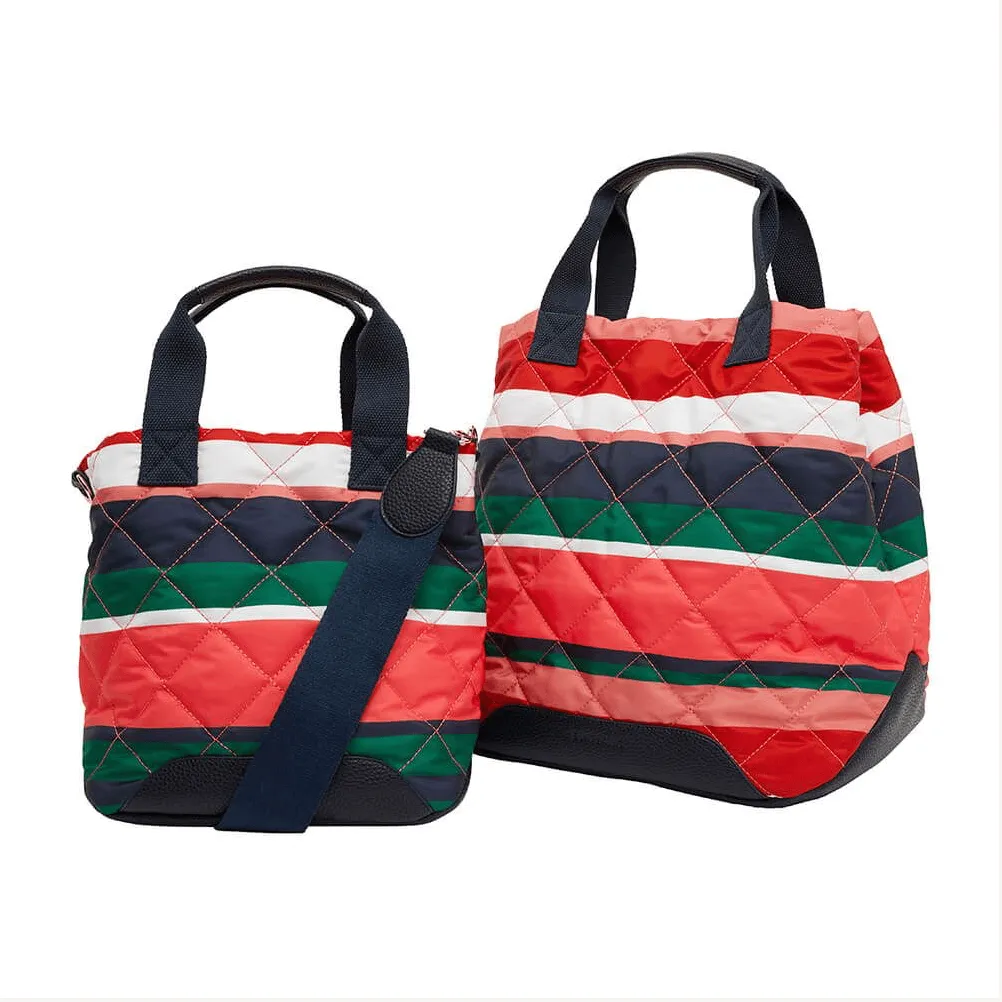 Santa Monica Tote | Navy Multi Stripe