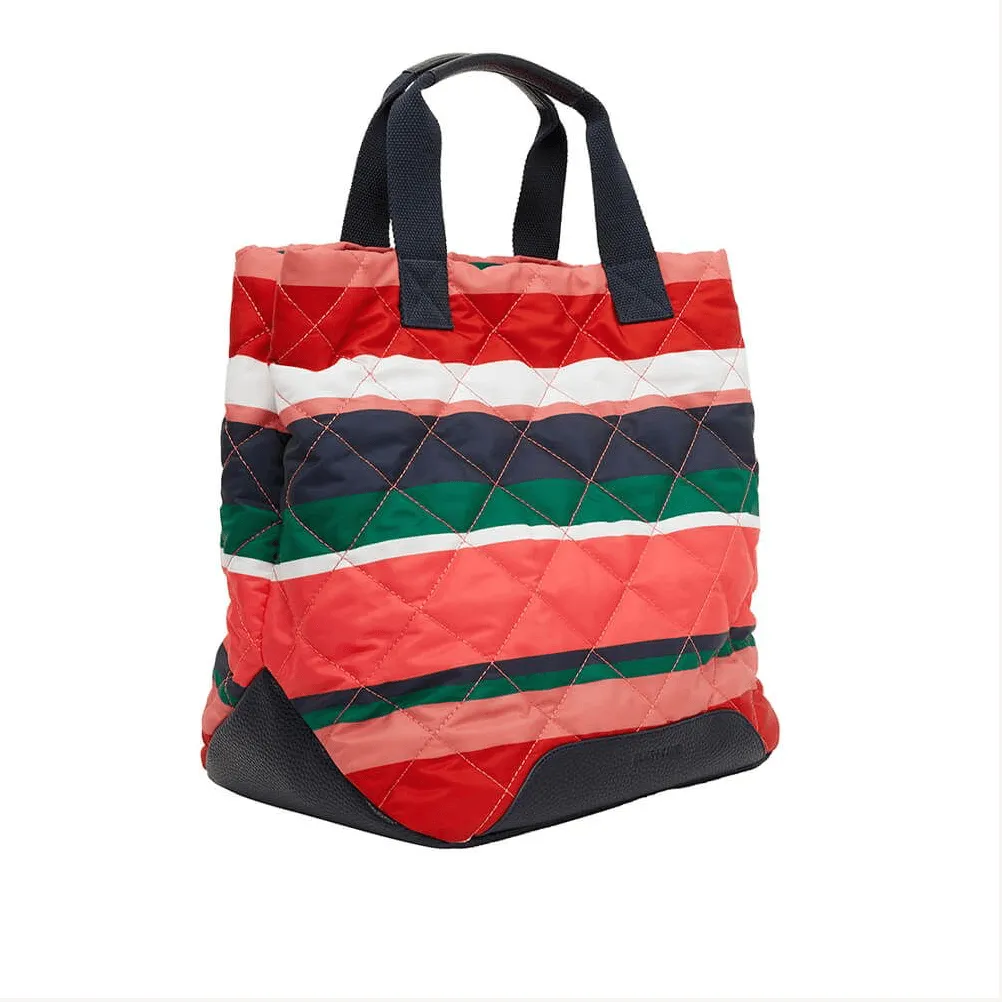 Santa Monica Tote | Navy Multi Stripe