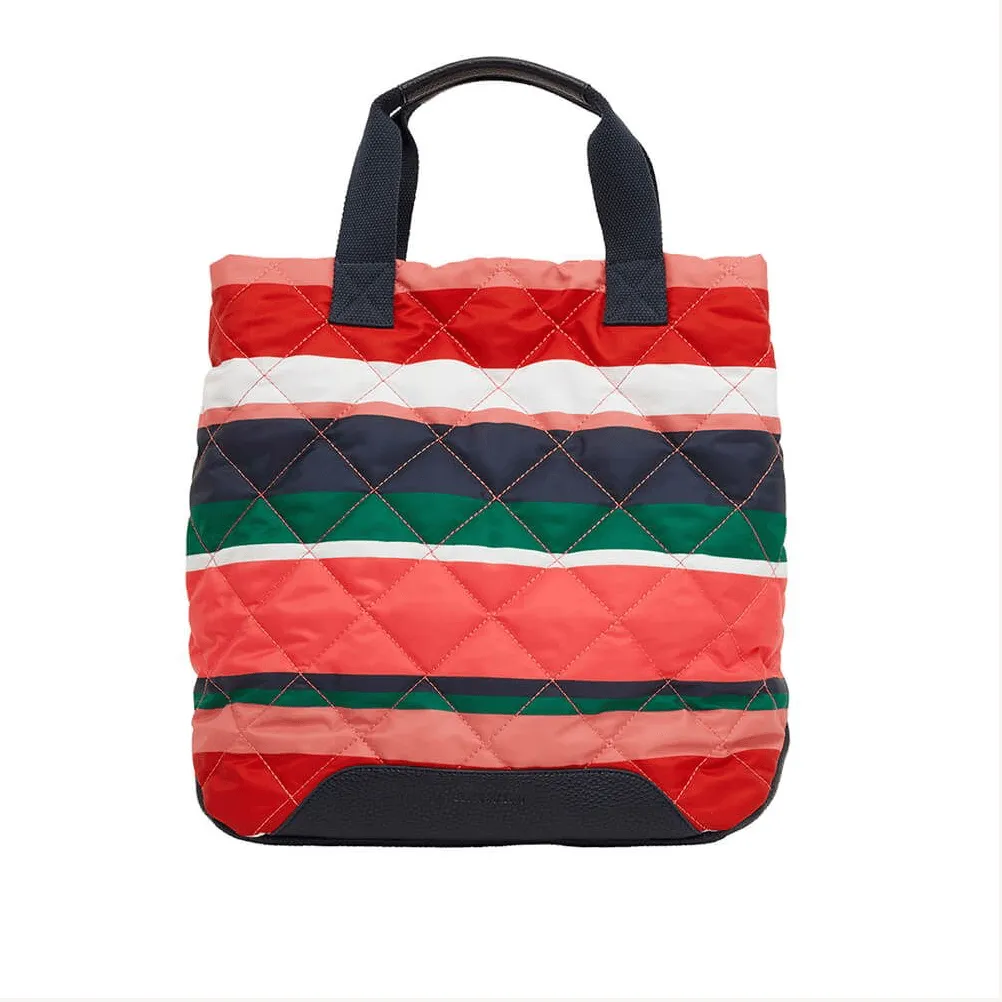 Santa Monica Tote | Navy Multi Stripe