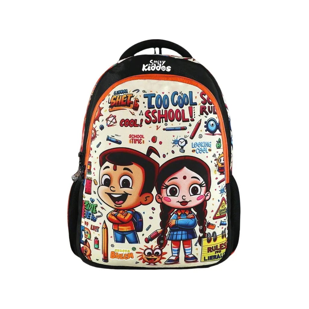 Smily Kiddos - Licensed Chhota Bheem Junior Backpack Too Cool III - Orange