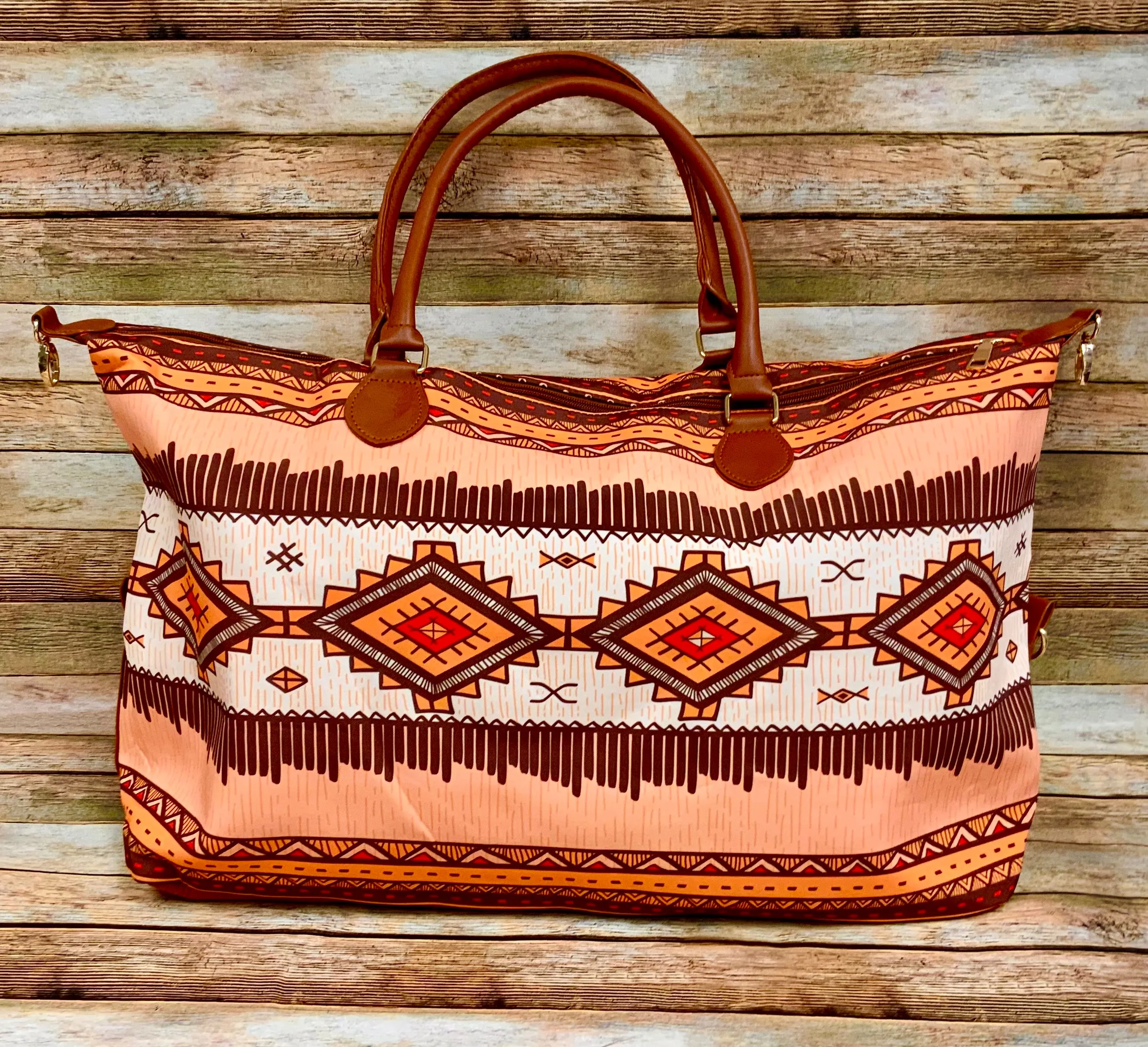 Southwestern Print Weekender/ Overnight Bags