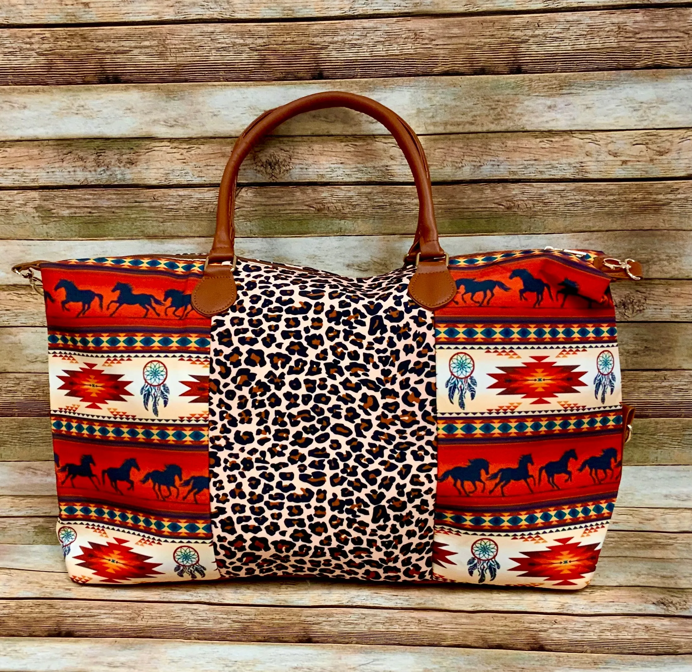 Southwestern Print Weekender/ Overnight Bags