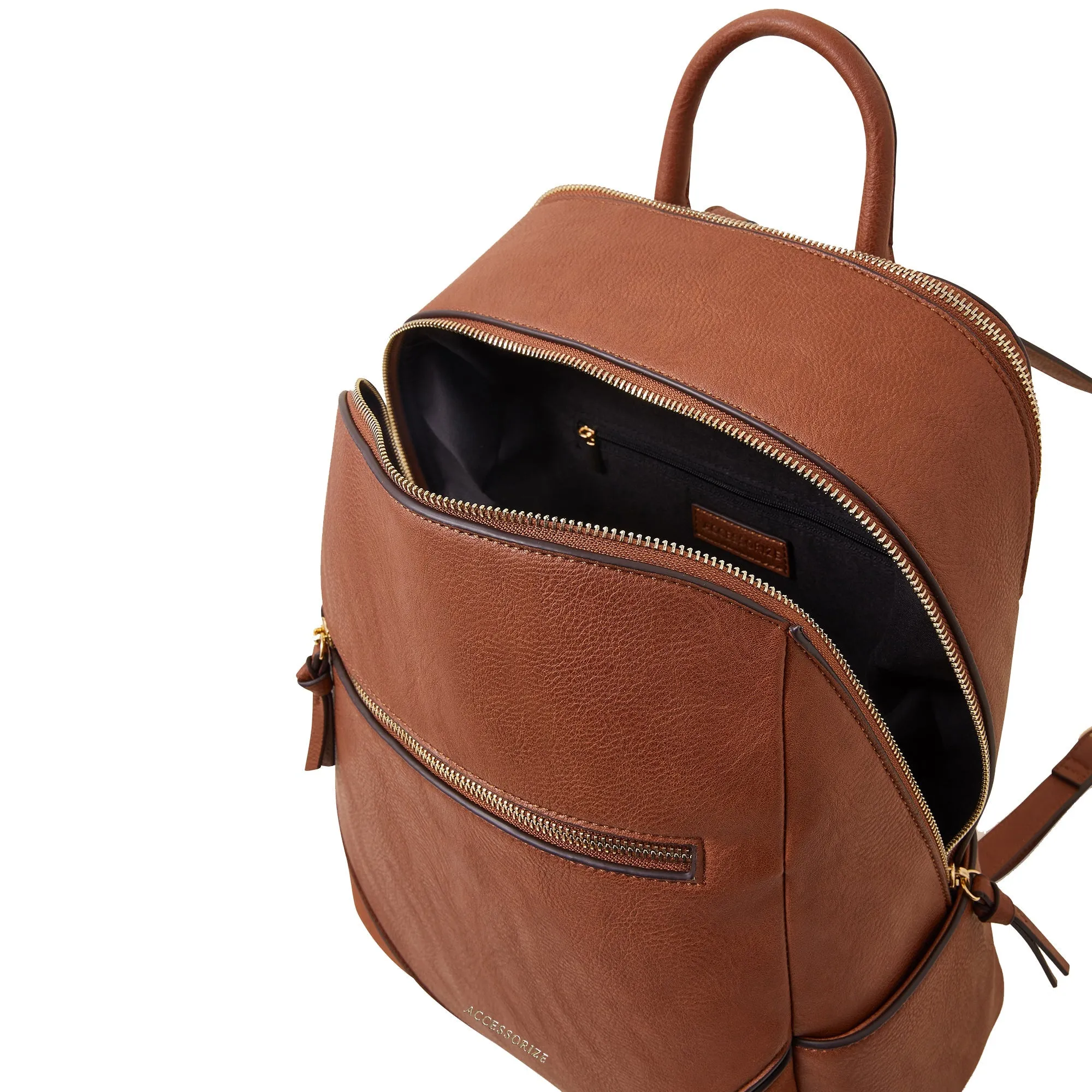 Tan Classic Zip Around Backpack