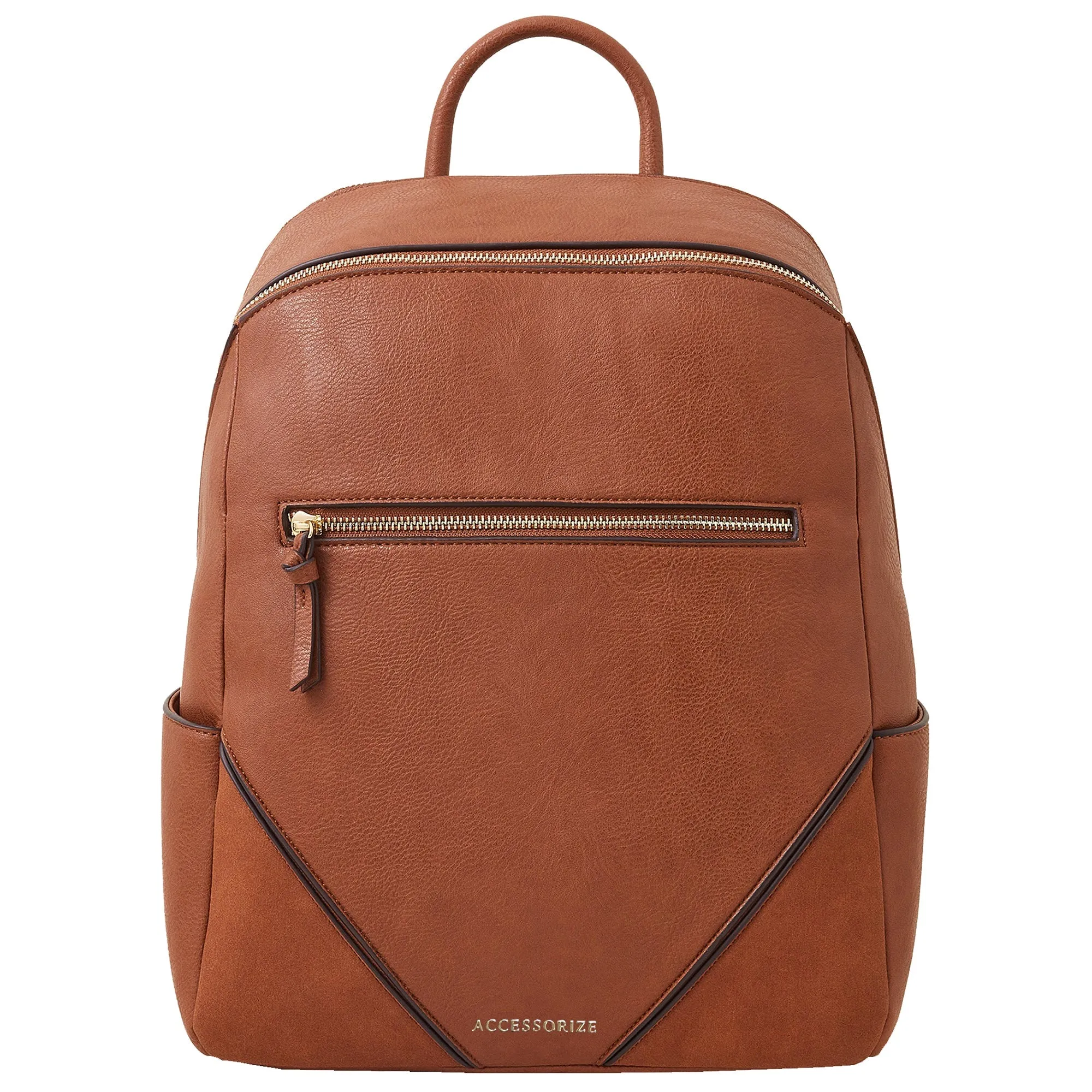 Tan Classic Zip Around Backpack