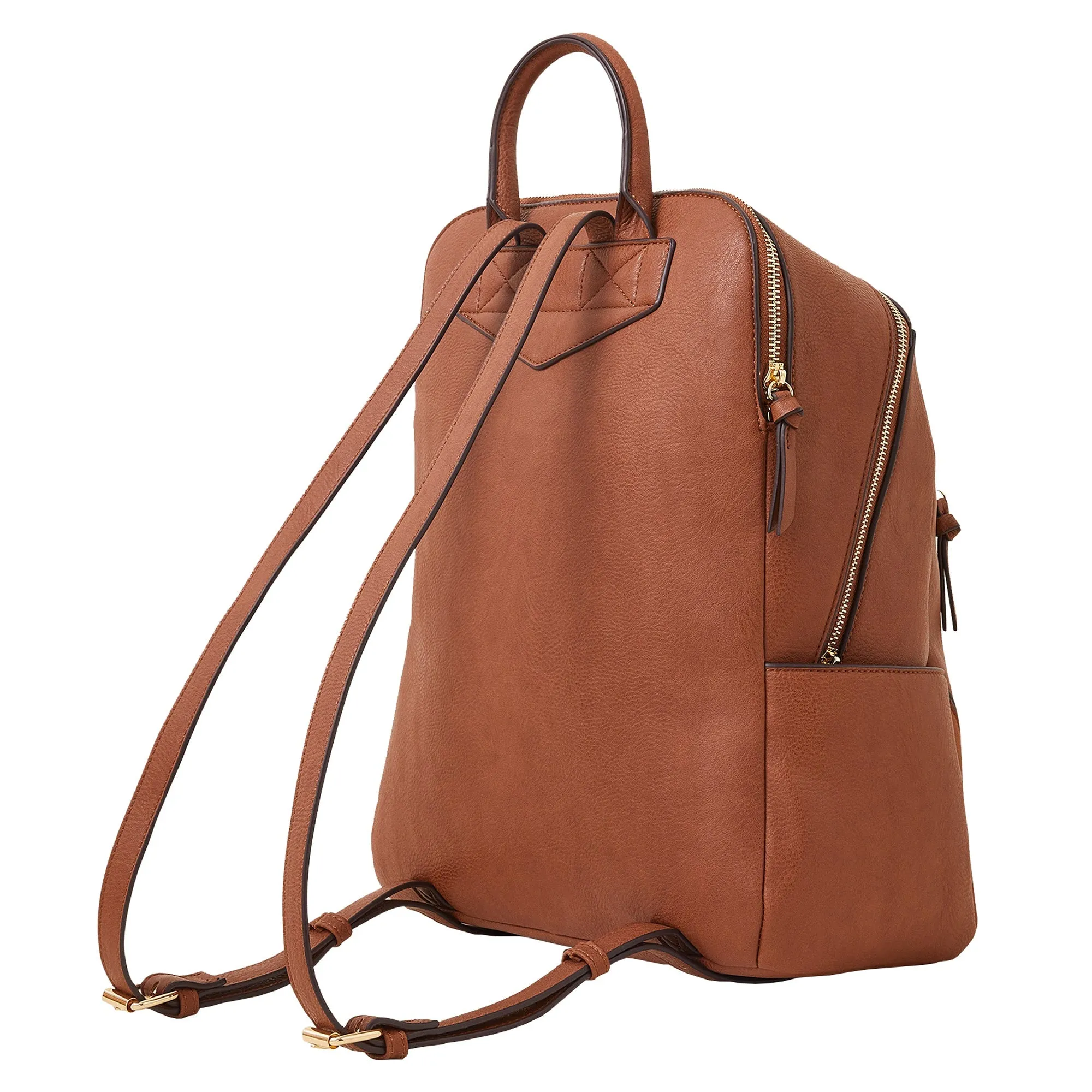 Tan Classic Zip Around Backpack