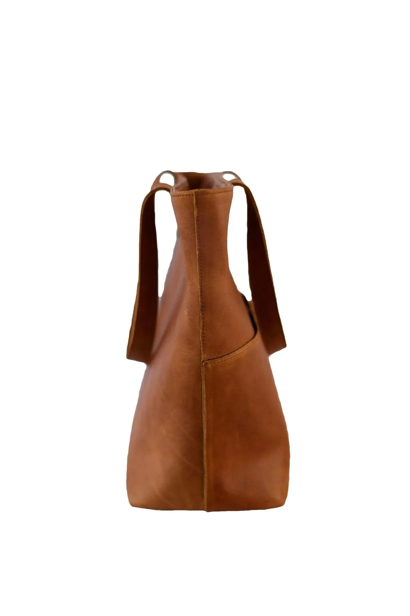 Tan Leather Goods - Emma Leather Handbag | Pecan