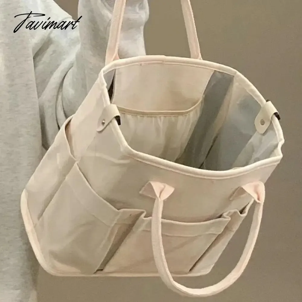 Tavimart New Multi-functional Mummy Canvas Tote Bags Large-capacity Commuting Shoulder Messenger Bag Women Light Portable Bags