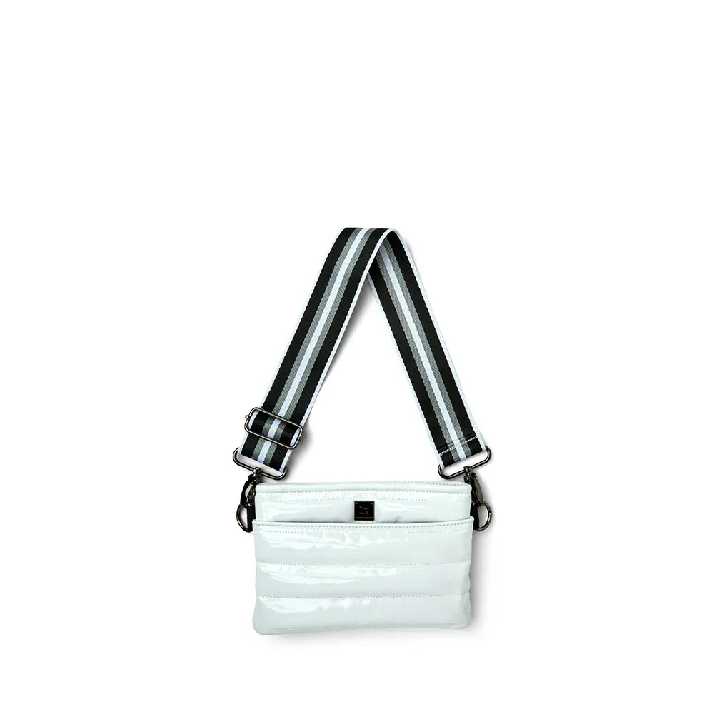 The Bum Bag Crossbody White Patent