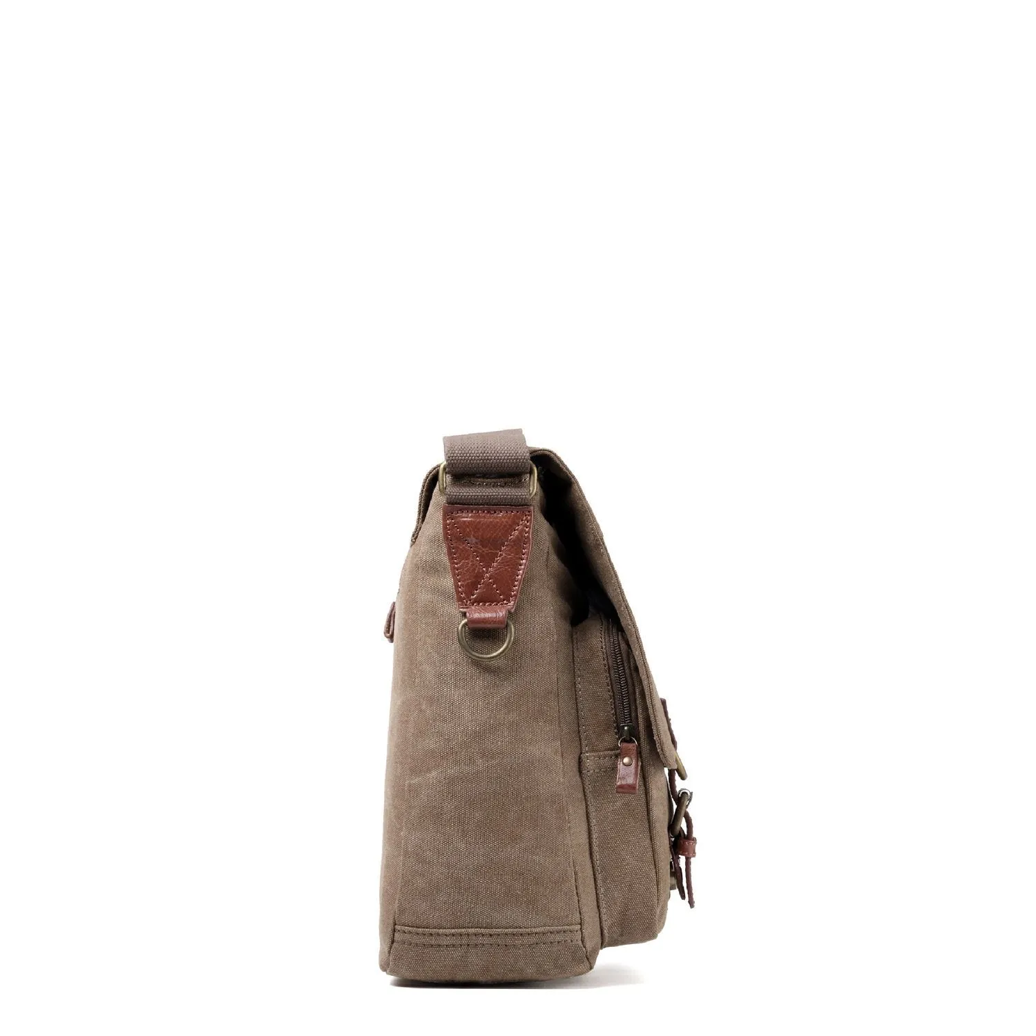 Troop London Classic Brown Canvas Flight Bag