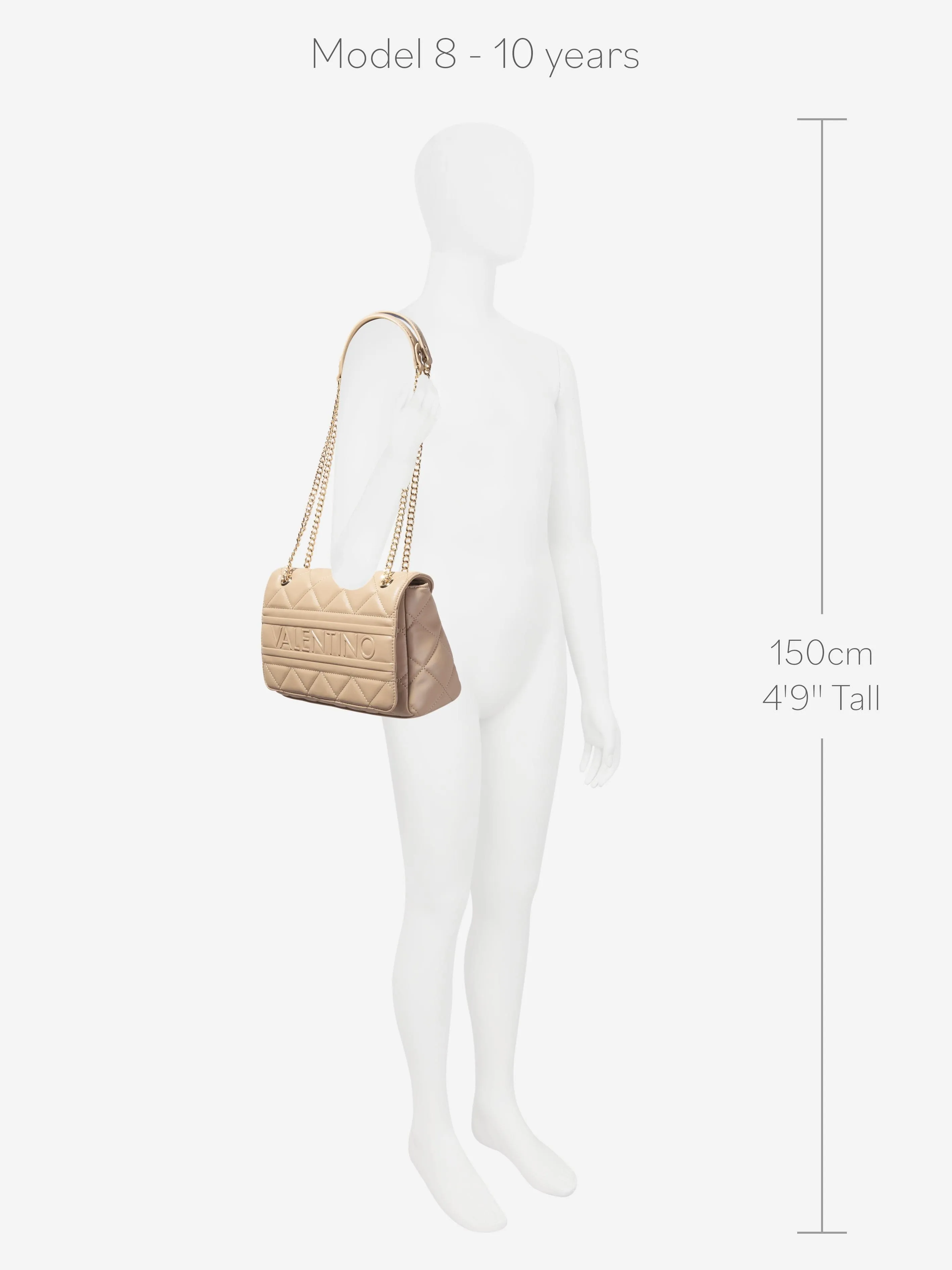 Valentino Girls Ada Flap Bag in Beige