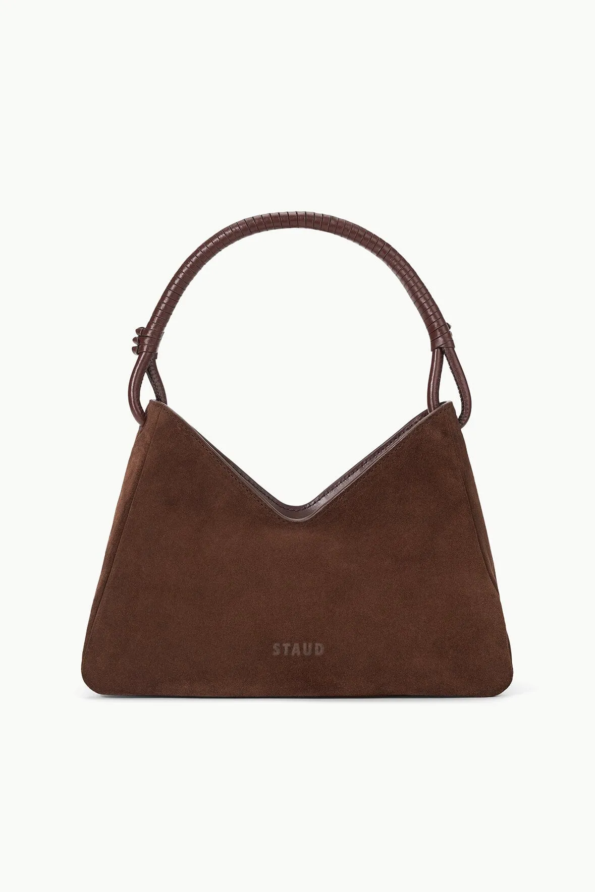 VALERIE SHOULDER BAG | MAHOGANY SUEDE