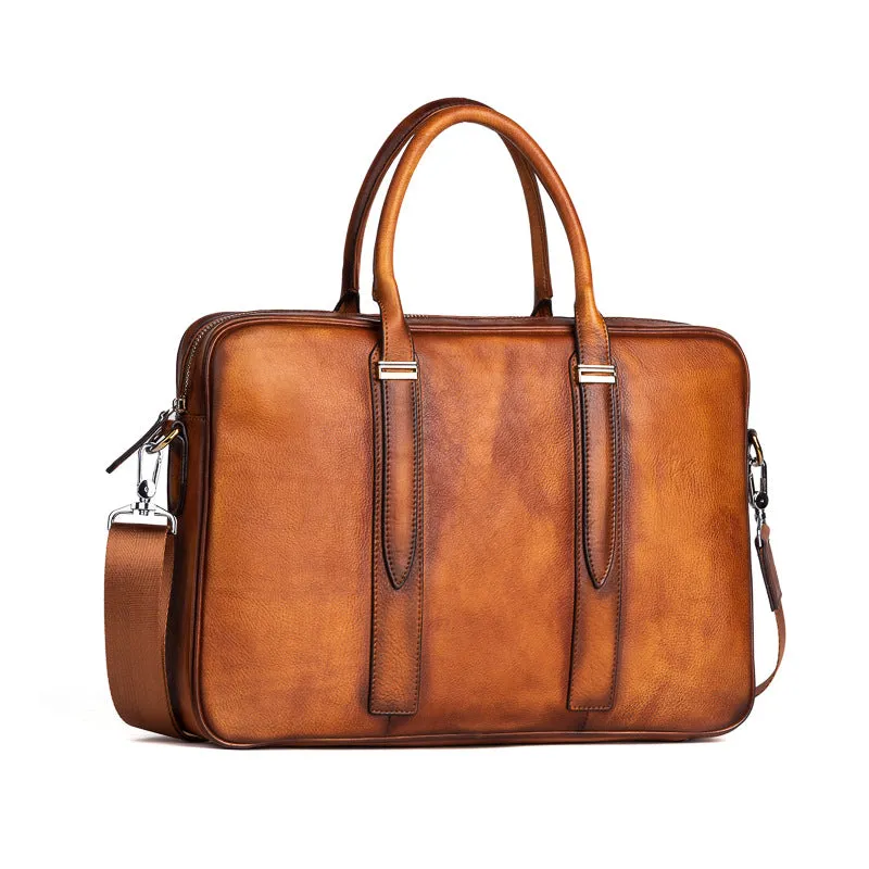 Vintage Leather Casual Briefcase for Men 1310