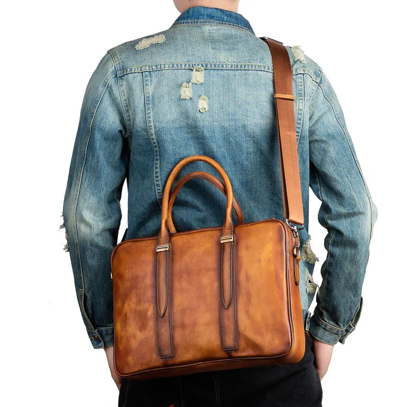 Vintage Leather Casual Briefcase for Men 1310