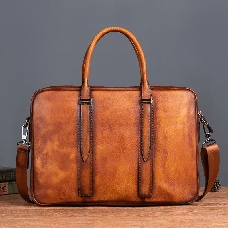 Vintage Leather Casual Briefcase for Men 1310