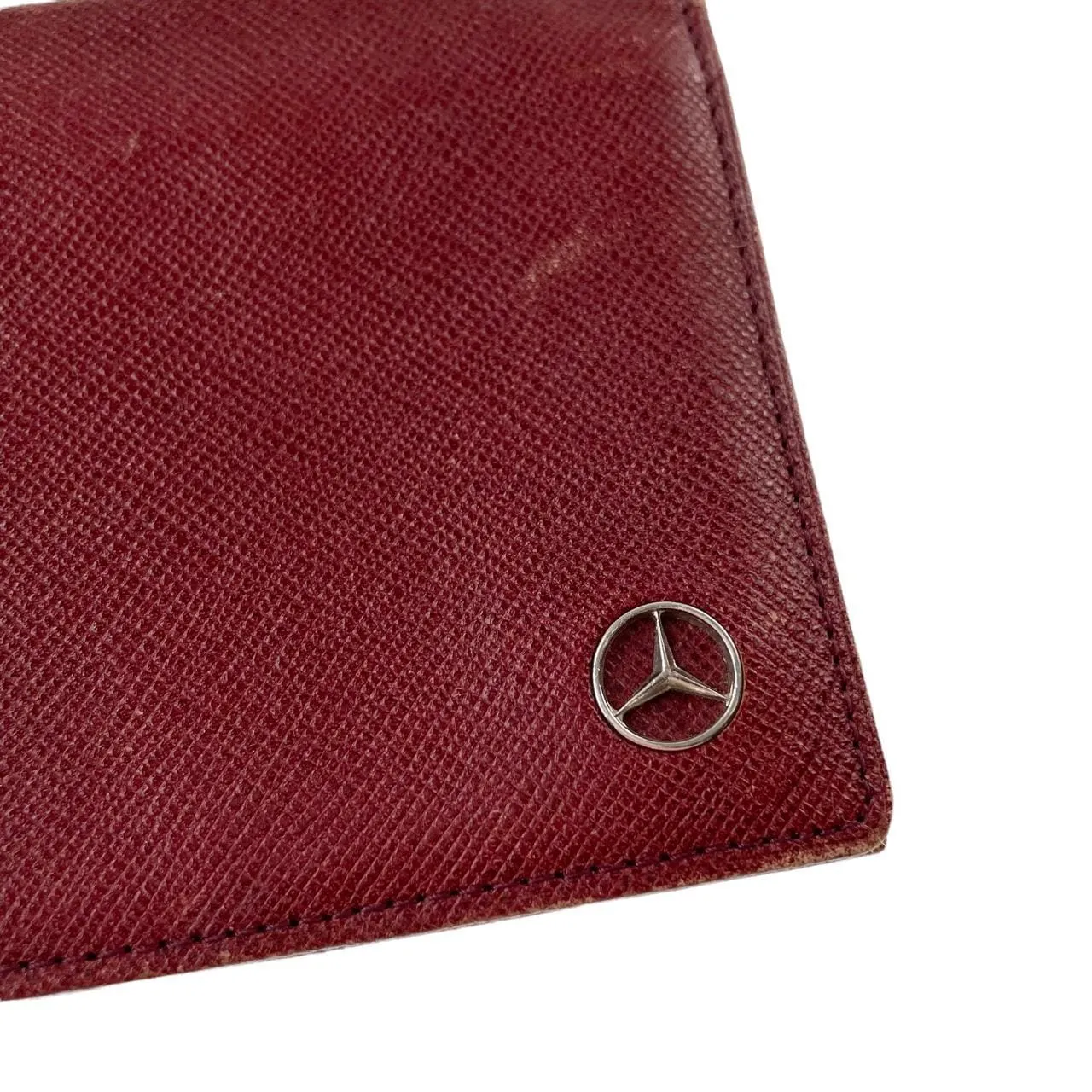 Vintage Mercedes Benz leather wallet purse