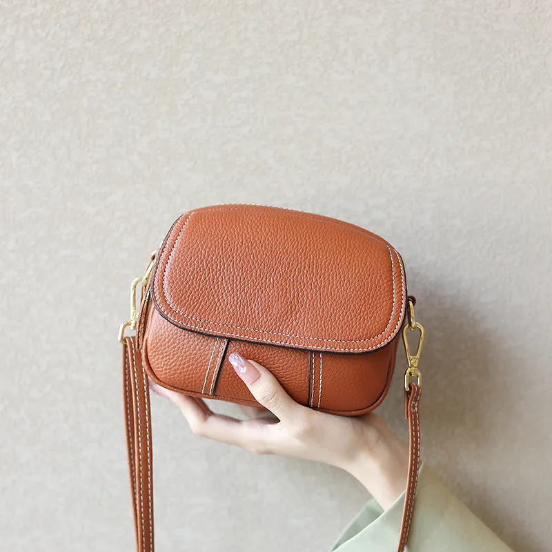 Women Casual Cowhide Mini Crossbody Bag