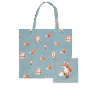 Wrendale 44cm Bright Eyed & Bushy Tailed Fox Foldable Shopping Bag