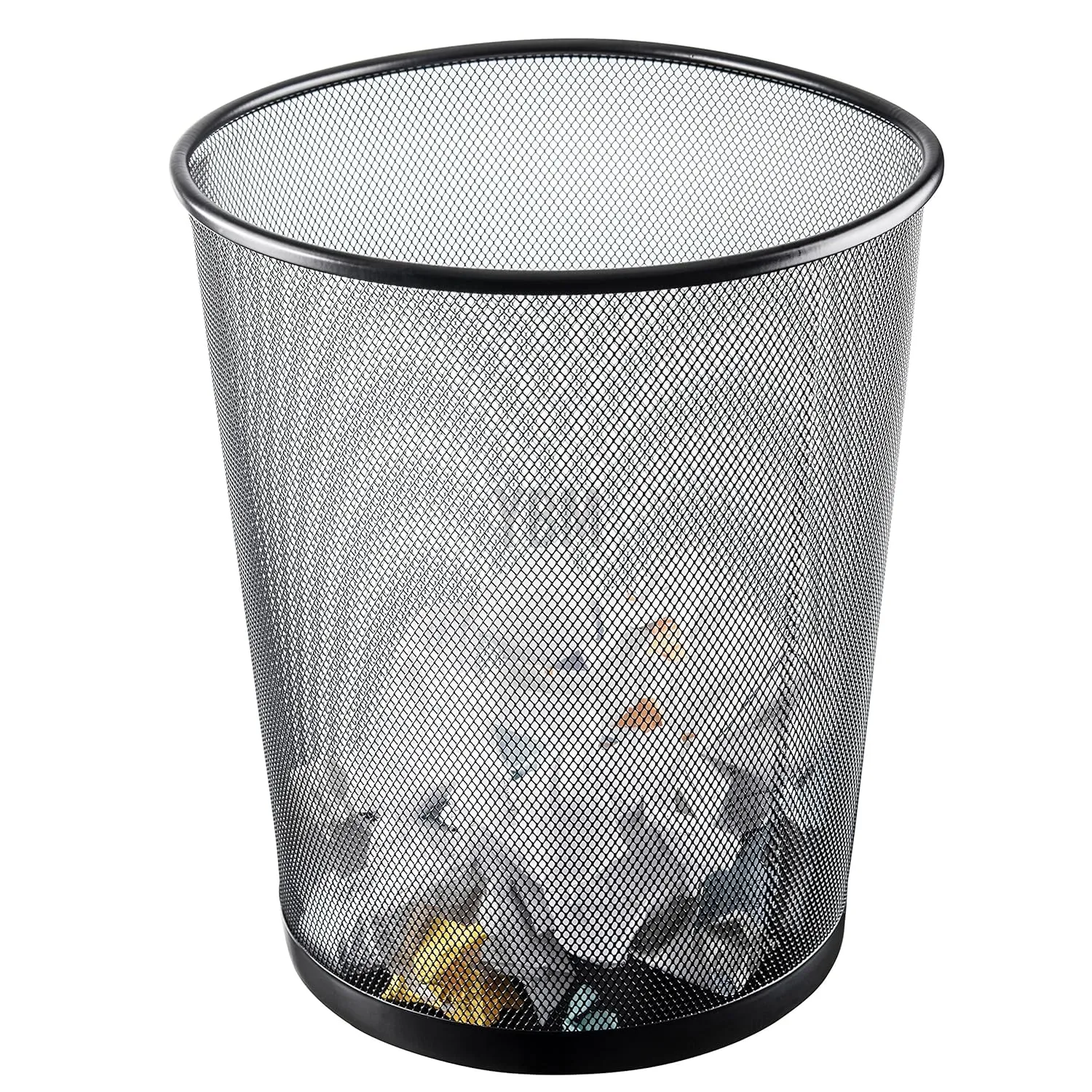 Ybm Stainless Mesh Round Open Top Waste Basket 4.75Gallon 1pc