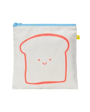 Zip Snack Sack Happy Bread Orange Sandwich Size